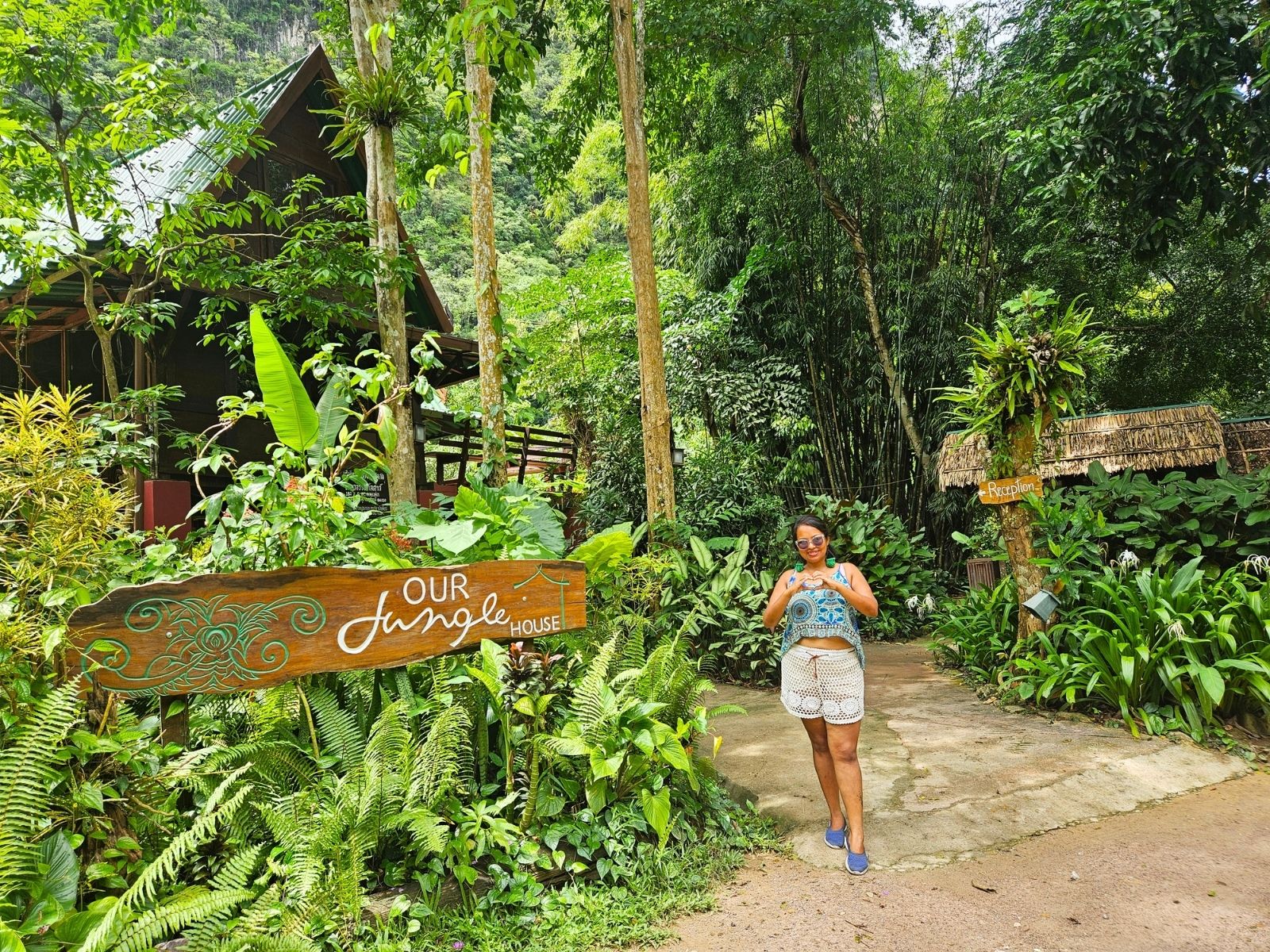 Itinerary Thailand Vegetarian Festival Traveller exploring a tropical jungle trail in southern Thailand